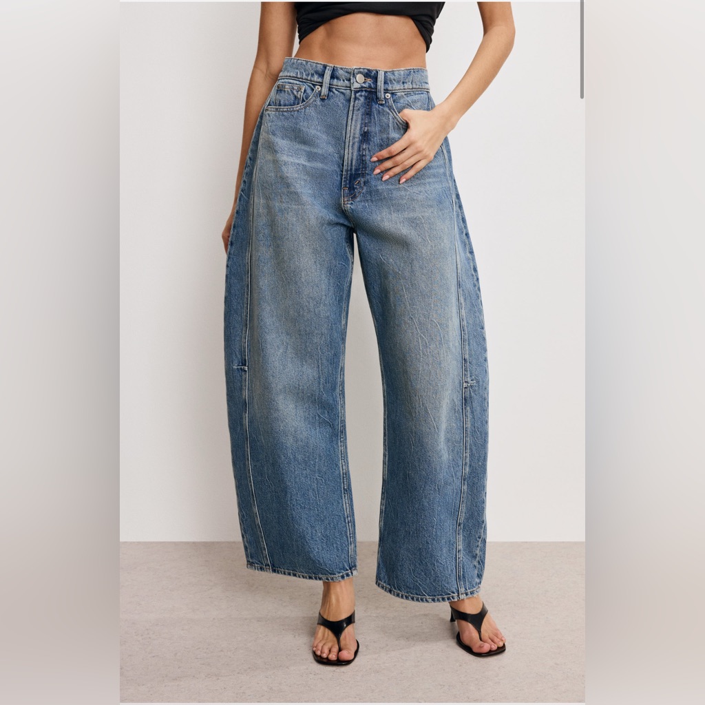 New Good American Good Extreme Barrel Jeans | High-Rise | Wide Leg